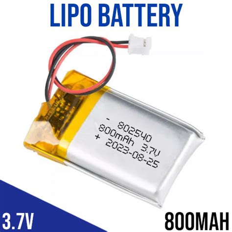 Battery Lipo Mah V Micro Robotics