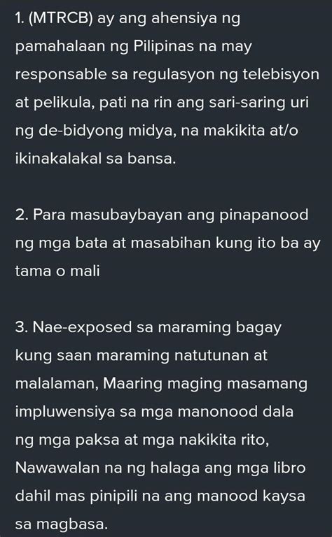 Sagutin Ang Mga Sumusunod Na Tanong Isulat Ang Mga Sagot Sa Iyong