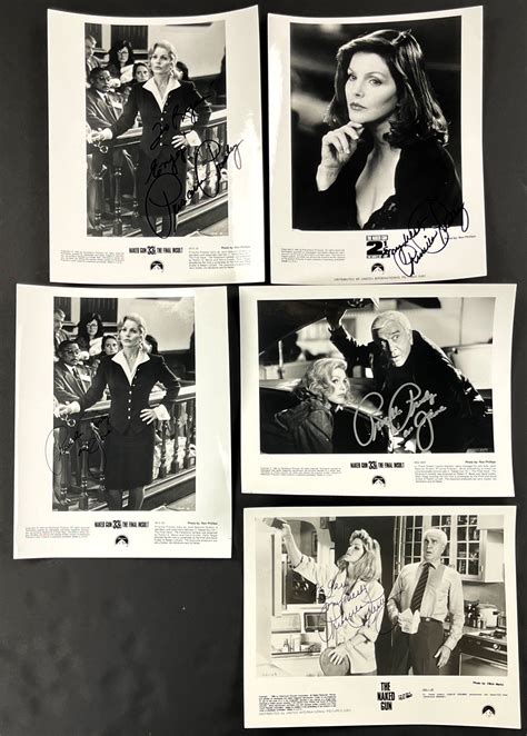 Lot Detail Priscilla Presley Signed Naked Gun And Sequels Promo Photos Beckett Authentic