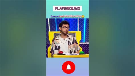 Playground Show में Carry Minati Triggered Insaan And Ashish Chalchalani Shorts Carryminati