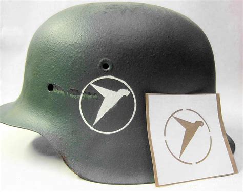 WW2 German Helmet Decals, Transfers and Stencils - WarHats.com