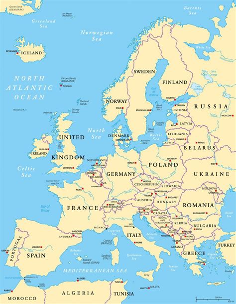 Carte D Europe À Imprimer Arouisse