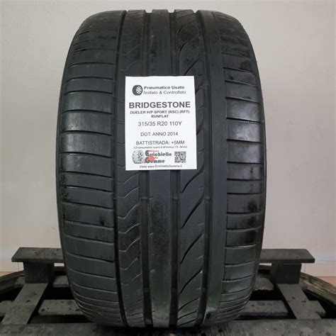 315/35 R20 110Y Bridgestone Dueler H/P Sport (RSC) (RFT) Runflat – 60% ...
