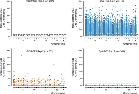 Split Be3 Eliminates Off Target Rna Edits In Human Cells Representative Download Scientific