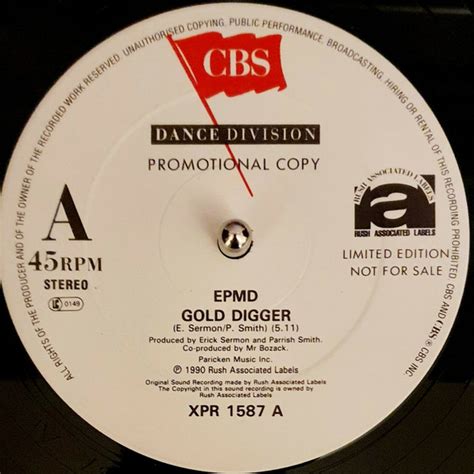 EPMD Gold Digger 1990 Vinyl Discogs