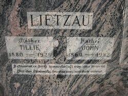 Wilhelmine Ottilie Tillie Heckel Lietzau 1880 1929 Find A Grave