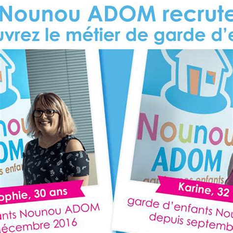 Nounou ADOM recrute Découvrez le métier de garde d enfants à