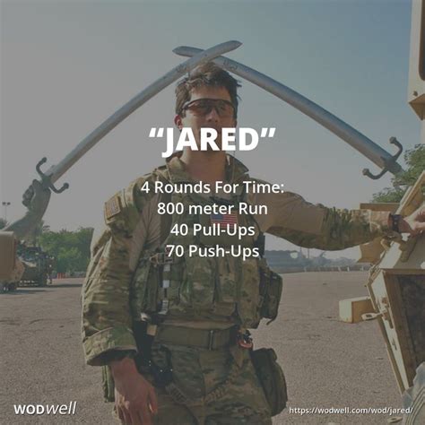 Jared Workout CrossFit Hero WOD WODwell Crossfit Workouts At