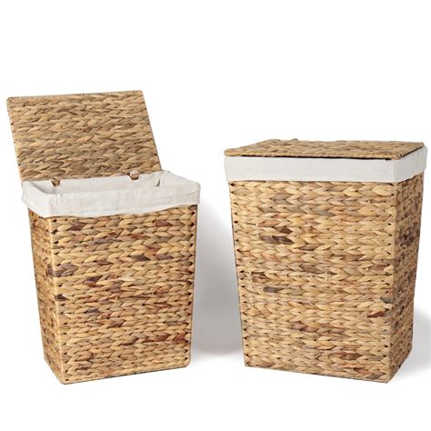 Finditquick Woven Laundry Basket Laundry Basket With Lid Basket