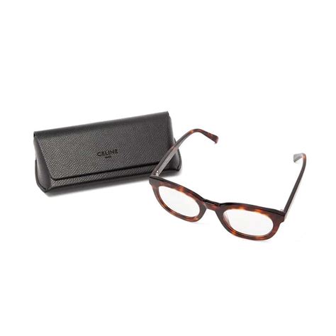 Celine Eyewear Brampton Celine Rounded Tortoiseshell Cl