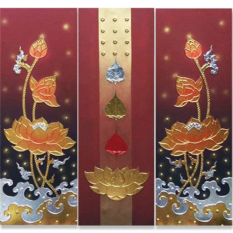 Lotus Flower Canvas Art l Buy Original Hand painted Realistic Paintings