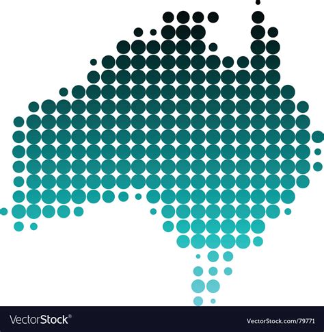 Map of australia Royalty Free Vector Image - VectorStock