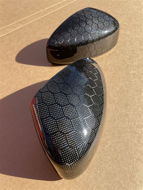 G35 Coupe Honeycomb Carbon Fiber Side Mirror Covers 2003 2007