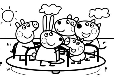 Peppa Pig And Friends Coloring Page Printable Images And Photos Finder My XXX Hot Girl