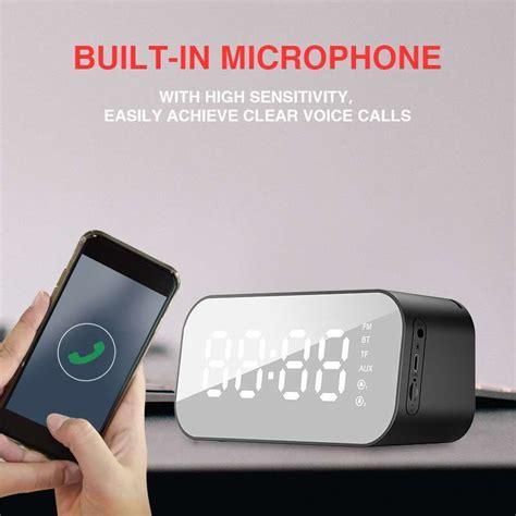 Original Havit Hv M Portable Alarm Clock Bluetooth Speaker Price In