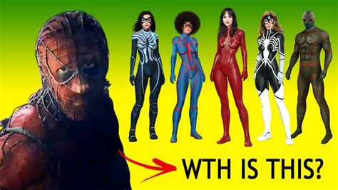 Every Spider Man Spider Woman In The Ssu Madame Web Youtube