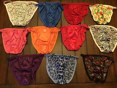 Vintage Joe Boxer Satin String Bikini Panties Size Picclick Au