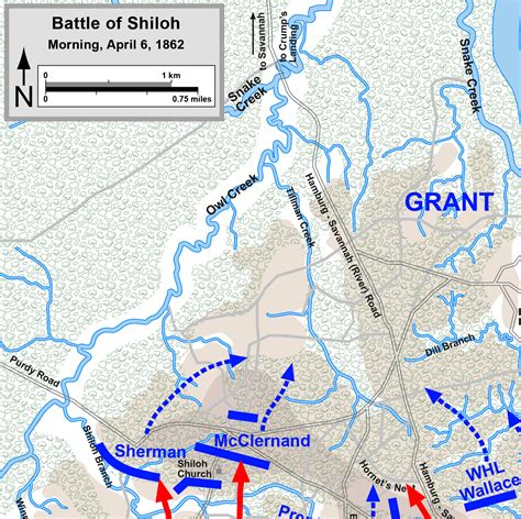 Battle Of Shiloh Free Map