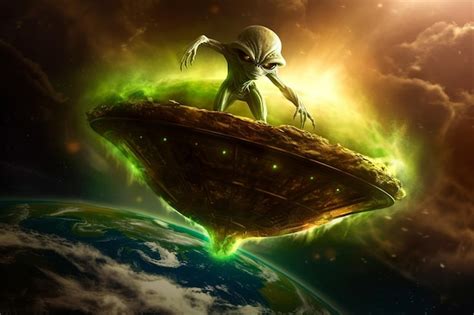 Premium Photo Alien Invasion On Earth Wallpaper