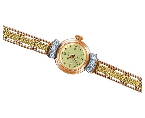 Купить часы золотые с бриллиантами и браслетом ПАО "Русские самоцветы ...