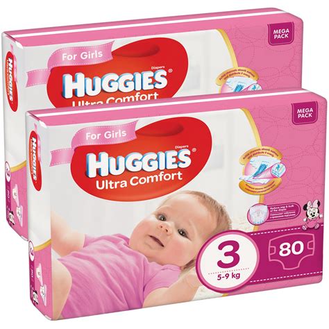 Scutece Huggies Ultra Comfort Virtual Pack 3, Girl, 5-9 kg, 160 buc ...