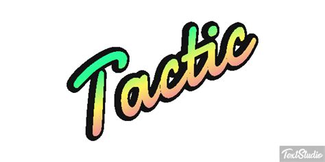 Tactic Word Animated Logo Designs