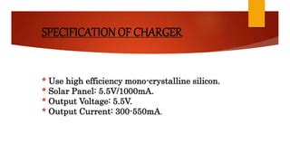 Solar mobile charger | PPT