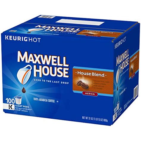 Maxwell House House Blend Medium Roast K Cup Coffee Pods 100 Pods