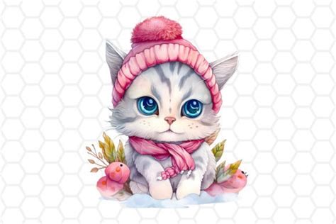 Cute Cat Sublimation Clipart Png Graphic By Dreanartdesign Creative