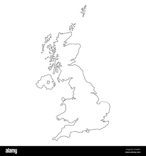 The United Kingdom Of Great Britain And Northern Ireland Map Detailed