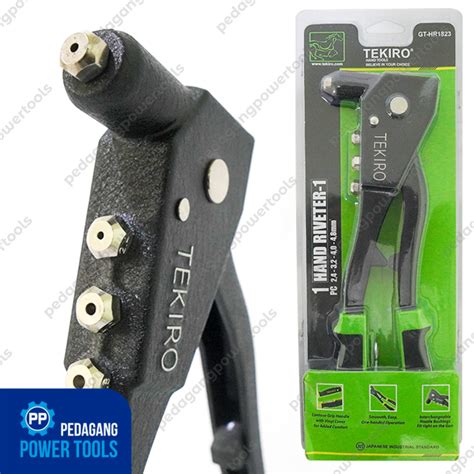 Tekiro Tang Rivet Ripet Aluminium Hand Riveter Tembakan Paku Gt Hr