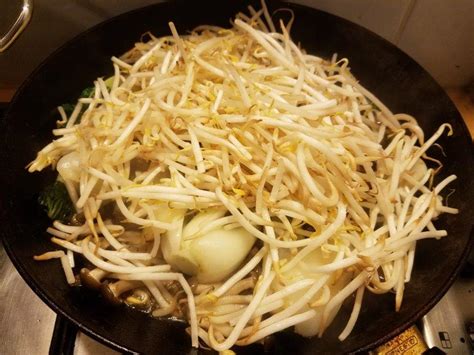 Braised Pak choi (Bok choi), mushrooms and tauge (bean sprouts) recipe – Culture, food and ...