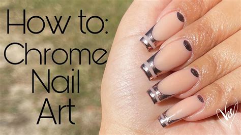 Watch Me Work Easy Chrome Nail Art Beginner Acrylic Nail Tutorial