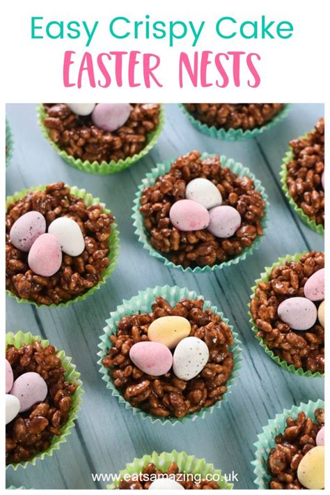 Delicious Easter Nest Rice Crispy Cakes