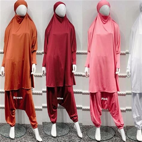 Eid Hooded Muslim Women Hijab Dress Prayer Garment Jilbab Abaya Long