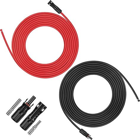 Amazon WindyNation 8 AWG 8 Gauge Pair 70 Feet Black 70 Feet Red