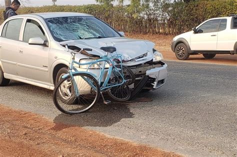 Midianews Ciclista Morre Ap S Ser Atropelado Por Carro Em Rodovia De Mt