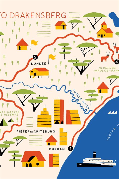 Tugela River Map