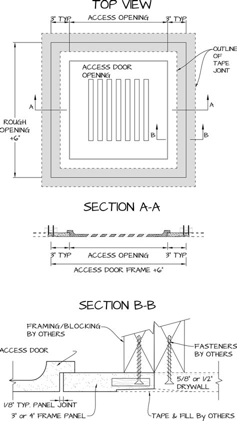 Glass Fiber Reinforced Gypsum Access Panels Hinged Type Product