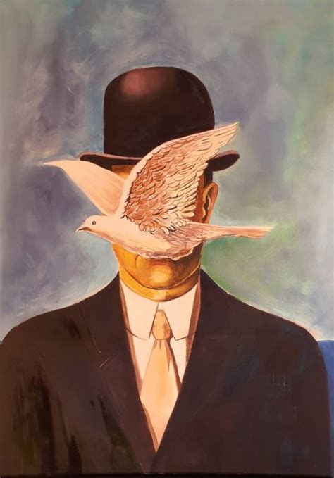 Carlo Capelli Xx Xxi After Magritte L Homme Au Chapeau Catawiki