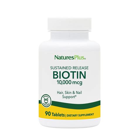 Nature S Plus Clinical Strength Biotin 10 Mg 90 Tablets Vitacost