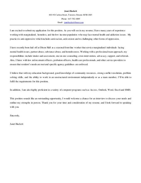 Cover Letter For Internship Counseling