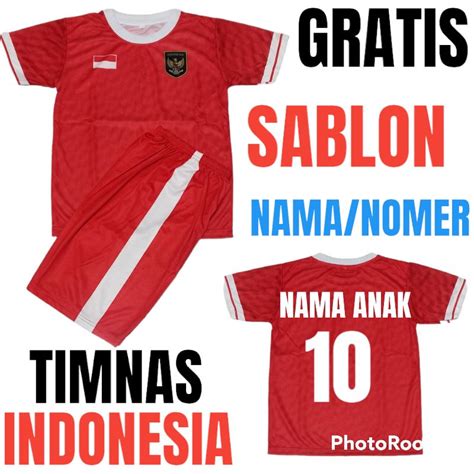 Jual Setelan Baju Bola Anak Laki Laki Setelan Baju Bola Timnas