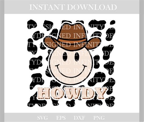 Smiley Svg Smiley Png Smiley Face Svg Cowboy Png Howdy Svg Howdy Png