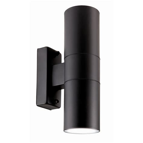 Brilliant W Black Coolum Up Down Exterior Wall Light Bunnings Warehouse