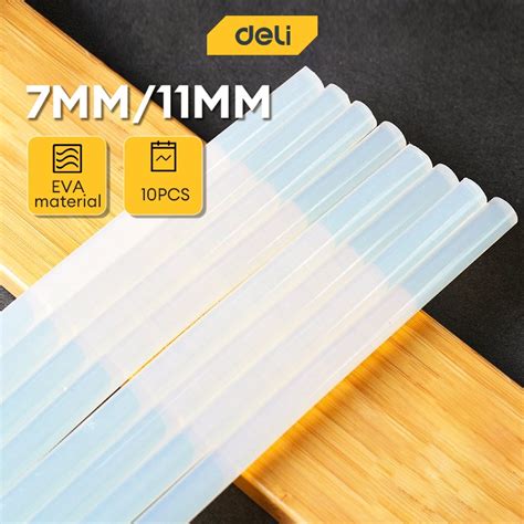 Deli 10Pcs Hot Melt Glue Sticks 7x200mm 11x200mm For Glue Gun DL5042 DL5043 Shopee Philippines