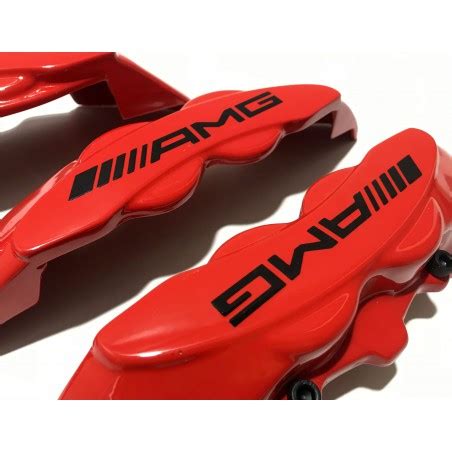 BRAKE CALIPER COVERS STYLE AMG RED FOR MERCEDE BENZ C E CLS SL CL