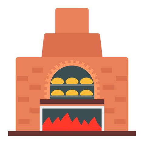 Horno de leña Iconos gratis de comida y restaurante