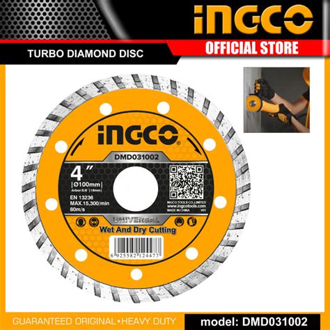 Ingco Dmd M Turbo Diamond Disc Wet And Dry Pc Only Iht