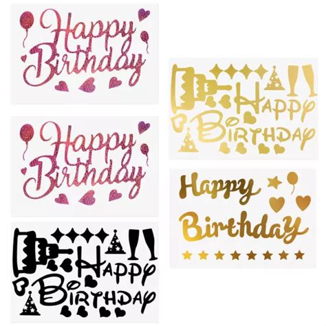 Joyeux Anniversaire Stickers Autocollants De Scrapbooking Num Ro Eur